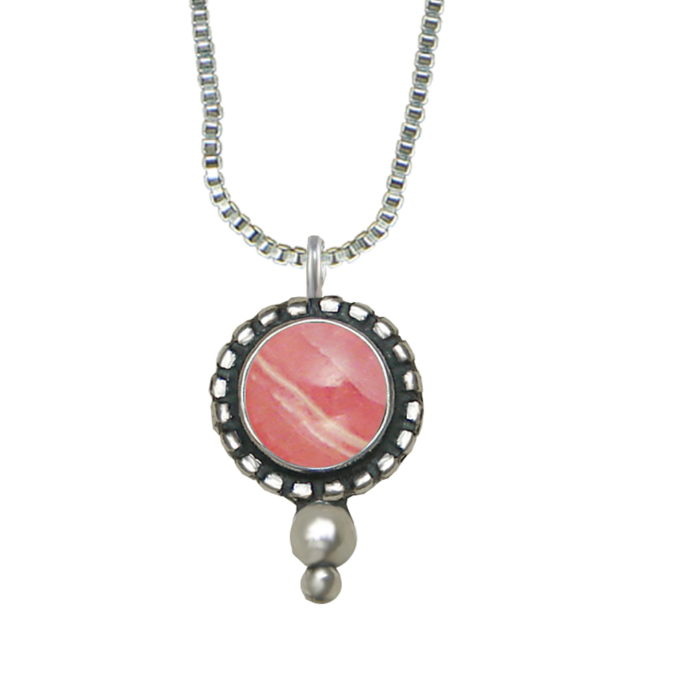 Sterling Silver Little Rhodocrosite Pendant Necklace